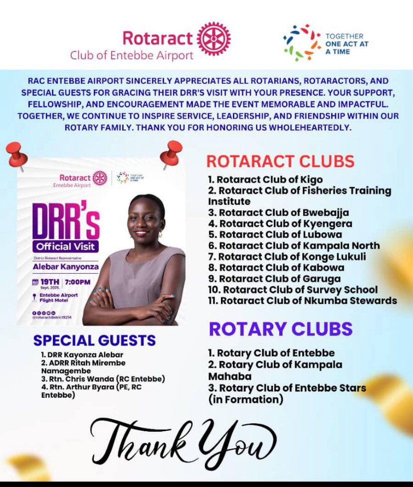 ROTARACT CLUB OF ENTEBBE AIRPORT-THE PILOTS ✈✈ tweet media