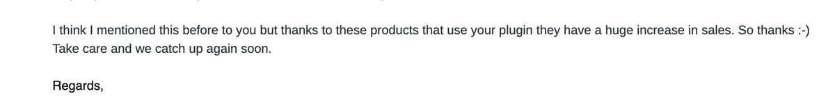 You're happy, I'm happy.
