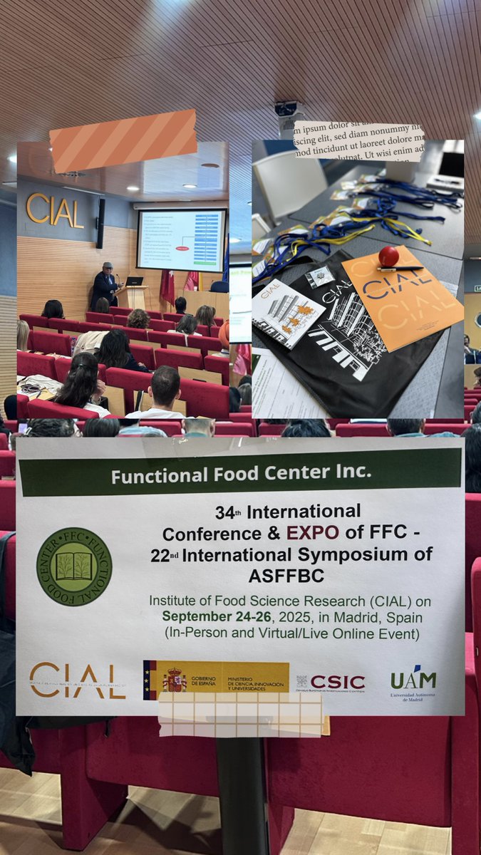 CIAL_CSIC_UAM's tweet image. ¡El futuro de la nutrición arranca hoy en el CIAL! La conferencia sobre alimentos funcionales reúne a expertos de todo el mundo para debatir sobre cómo la alimentación puede transformar la salud. ¡Un evento que marcará tendencia! tinyurl.com/3zdpsebs
