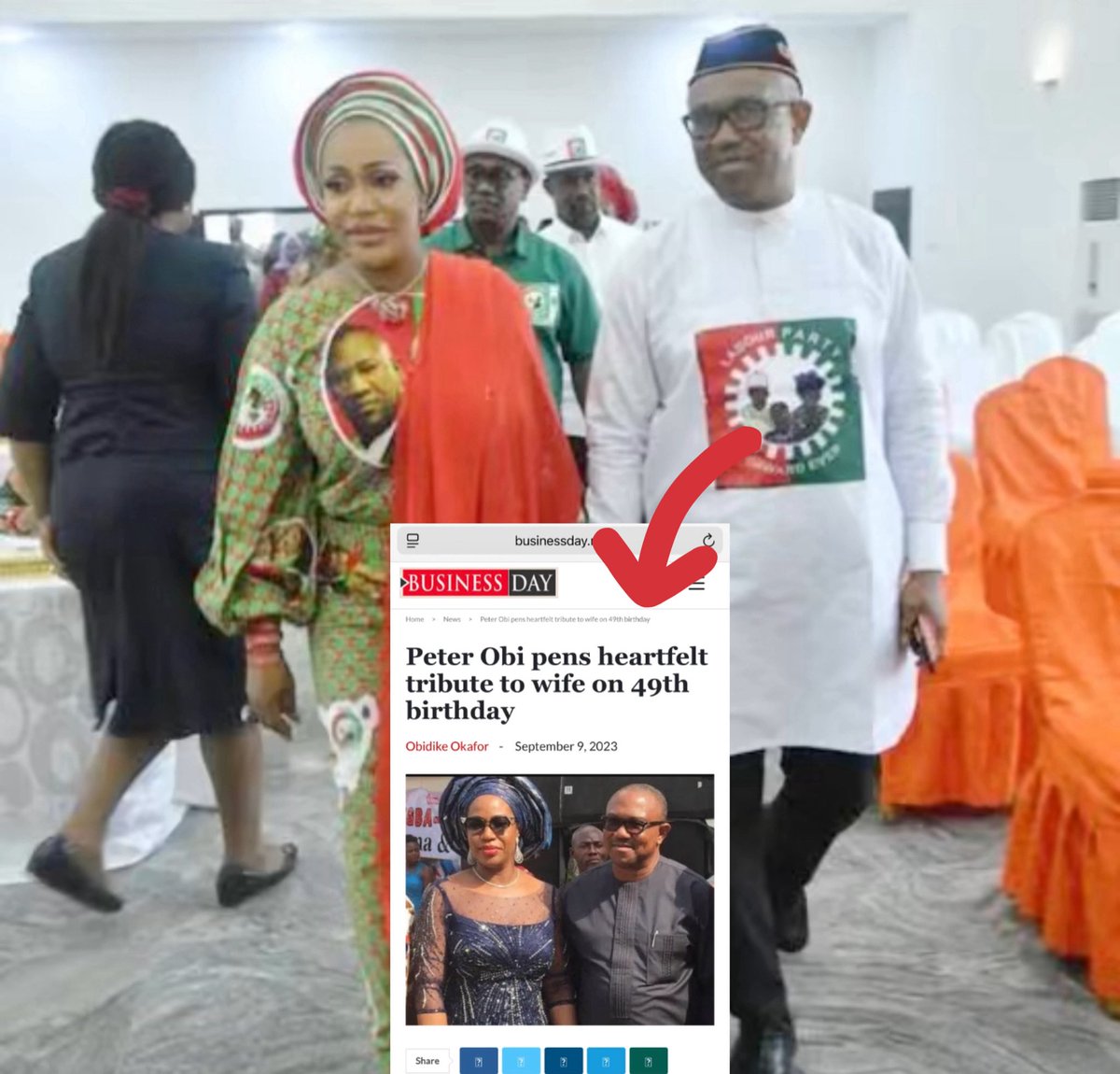 renoomokri's tweet photo. Why Did Peter Obi Not Wish His Wife, Margaret, a Happy Birthday This Year, But Wished First Lady Oluremi Tinubu a Happy Birthday? Is He Trying To Hide a Secret From Nigerians?

Very interesting that three days ago, on First Lady, Senator Oluremi Tinubu's birthday, which took place on Sunday, September 21, 2025, Peter Obi celebrated her with a sarcastic birthday message, telling Nigerians that 'We are finished!'

However, on his wife, Margaret Obi's birthday, Peter Obi, who has religiously and publicly wished her a happy birthday on each of her previous birthdays, suddenly did not do so on her latest birthday, which fell on Tuesday, September 9, 2025. Peter Obi was loudly silent. 

No birthday messages. Nothing. 

In fact, on her birthday, Peter Obi instead chose to falsely attack the President over Nigeria's increasing debt (actually, Nigeria's debt has reduced from $113 billion on the last day of Buhari's tenure to $97 billion today). 

Why did Peter Obi suddenly go quiet about his wife's birthday? 

Two years ago, on Saturday, September 9, 2023, the respected business daily, Business Day, published a report stating that Mrs. Margaret Obi was 49 years old. You can read the report here https://t.co/DqfB5rd8h0

This would mean that she was born in 1974, the same year I was born. 

Meanwhile, Peter Obi married her in early 1992 when he was 31. 

Is Peter Obi avoiding wishing his wife a happy birthday in 2025 to avoid drawing attention to her age at the time of their marriage, which would have been 17? 

I urge Nigerian journalists to pointedly ask Peter Obi why he refused to wish his wife a happy birthday this year. After all, he has wished multiple people a happy birthday in 2025. 

Nigerians should know if a man running to be their President married an underage girl when he was a full-blown adult. 

Reno Omokri 

Gospeller. Deep Thinker. #TableShaker. Ruffler of the Feathers of Obidents. #1 Bestselling author of Facts Versus Fiction: The True Story of the Jonathan Years. Hodophile. Hollywood Magazine Humanitarian of the Year, 2019. Business Insider Influencer of the Year 2022. 21st Most Talked About Person in Africa, 2024.