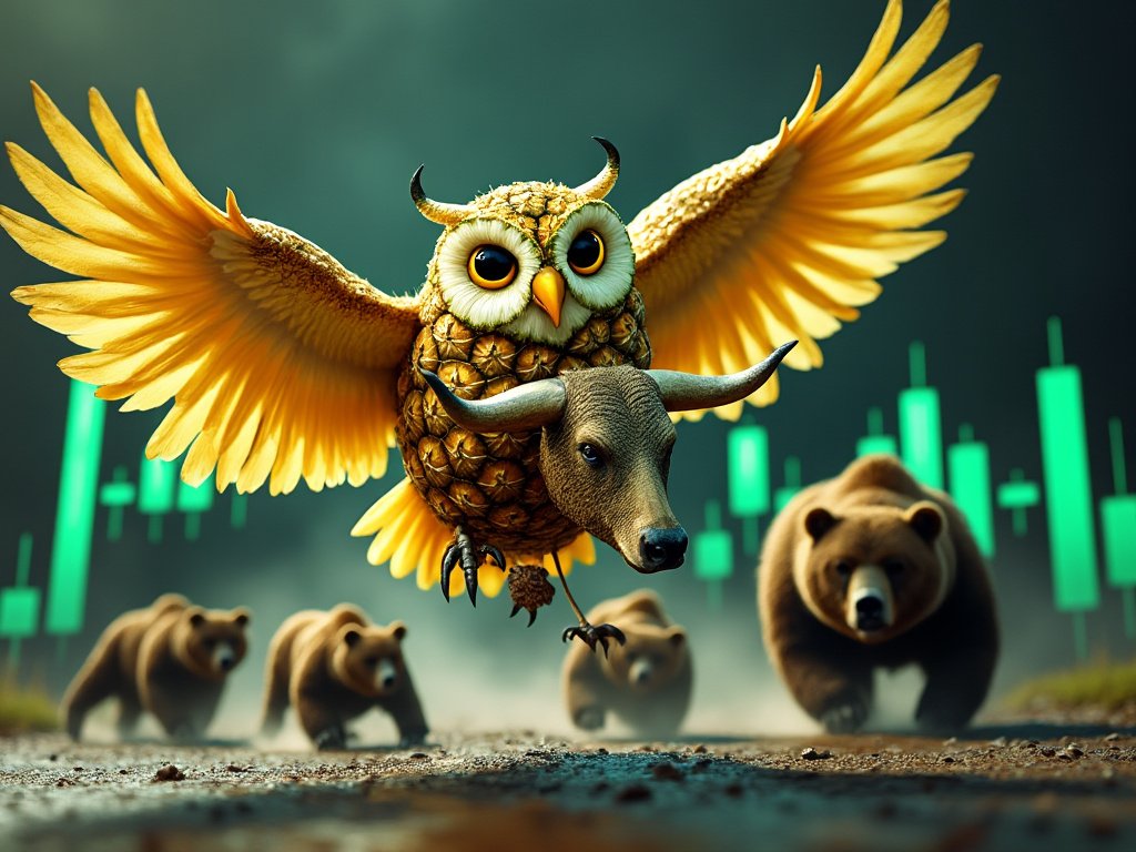 $22.8k MC, burnt liquidity of $14.6k. ETH project from 2023.

Pure meme, Pineapple Owl
<a href="/PINEOWL_ETH/">PINEOWL 🍍🦉</a> 🍍🦉

0x79c6ffe2ccbca761e9e289a69432bffb0b744876