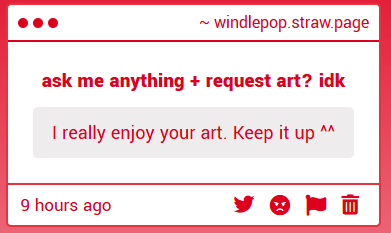 AWWMMMM THANK YOU.... I STILL HAVE SO MUCH WORK TO DO IN THE ART DEPARTMENT BUT IM SLOWLY SOLIDIFYING MY ARTSTYLEEE,, 

HOPING TO MAKE MORE POLISHED WORK :3