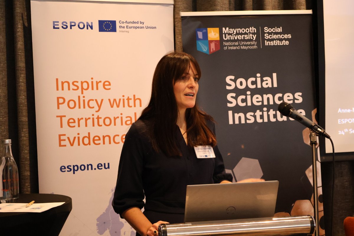 ESPON_IE's tweet image. From the @EMRAssembly Anne-Marie Wood Wolfe leads the review of the RSES + oversees its implementation. She highlights how MASPs can evolve through policy + monitoring at regional level.
#MASPs #SpatialPlanning #ESPON