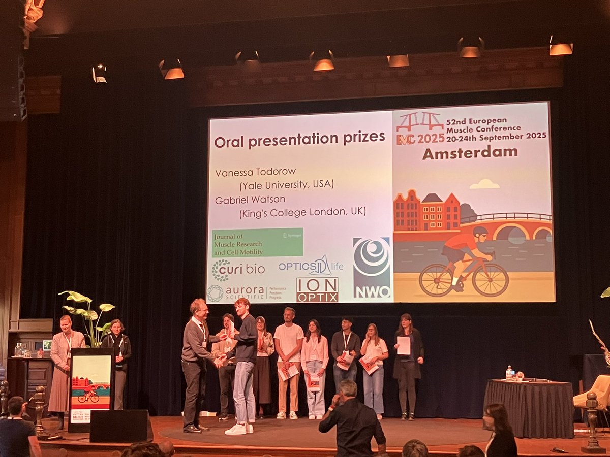 And Gabriel Watson from the Brunello lab wins also best ECR talk! Congratulations!