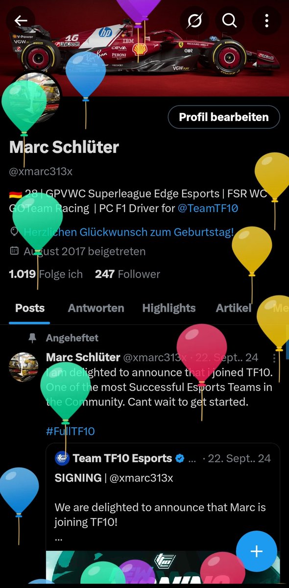 One year older today. 🥳🎊