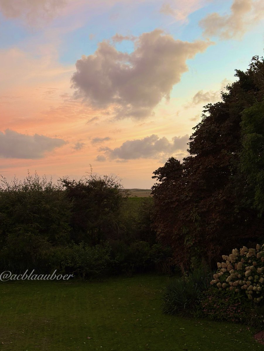 Sunset on the island of Spiegeroog.