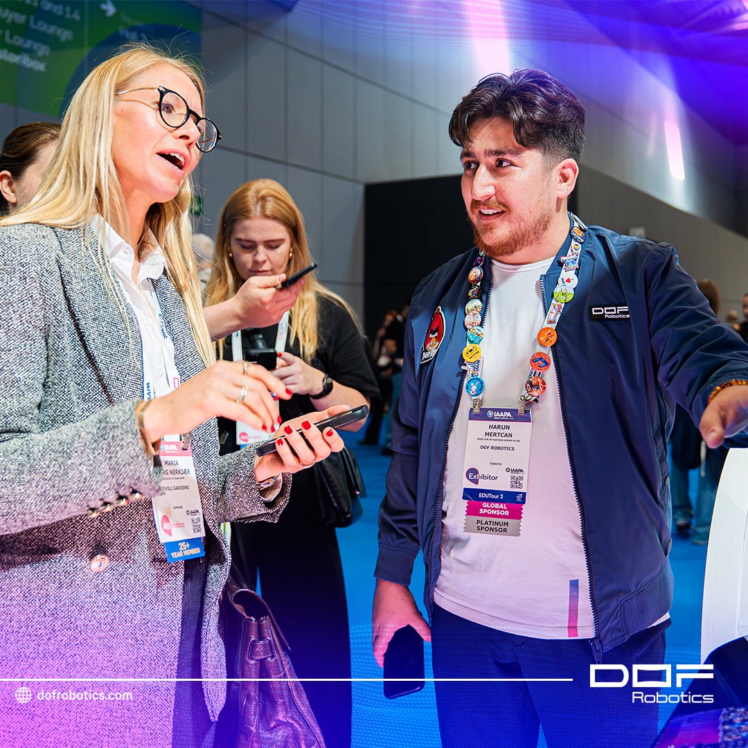dofrobotics's tweet image. Another incredible day at IAAPA Expo Europe 2025 filled with inspiring talks, innovative ideas, and amazing people. 💡✨

Thank you to everyone who visited our booth!

🚀 Tomorrow we’re back for Day 3, ready to share even more excitement, premieres, and inspiration.

📍 Hall 1 |…