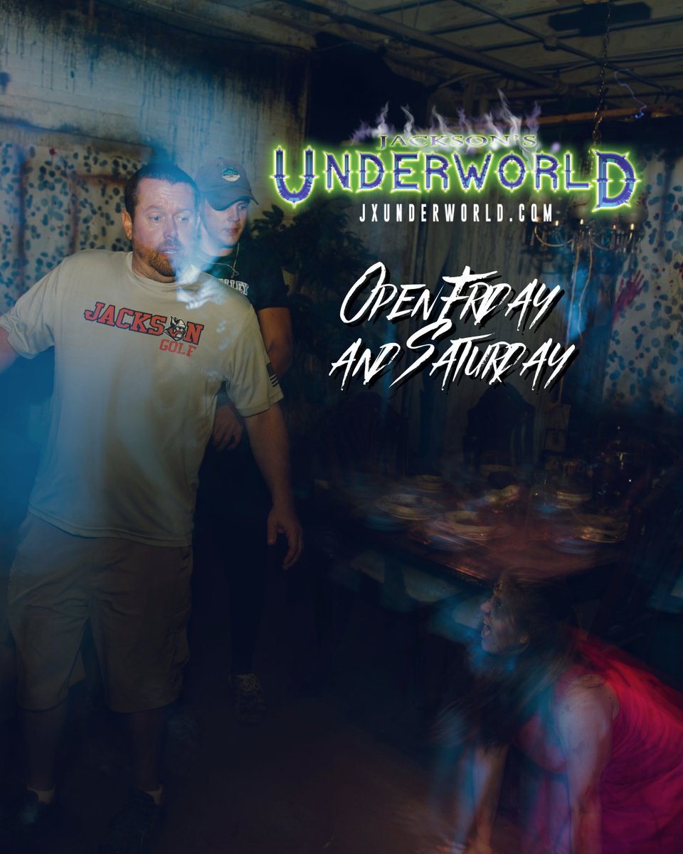 JXUnderworld's tweet photo. They’re waiting for you…

Your nightmares return Friday &amp; Saturday, 7–11PM. Don’t miss it → https://t.co/RmuSWKgxCU https://t.co/V9JmqHIP57
