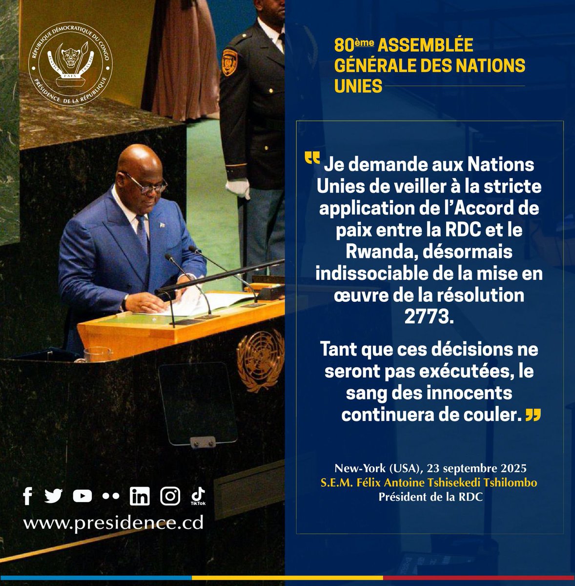 Présidence RDC 🇨🇩 (@presidence_rdc) on Twitter photo 