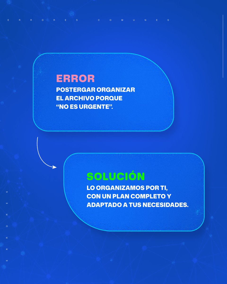 DatasolutionsSA's tweet image. 📂 ¿Tus documentos físicos están en orden?
Descubre los errores más comunes al gestionarlos ❌
y cómo evitarlos con soluciones inteligentes.
✅ Cada error tiene su solución, y en Data Solutions te ayudamos a aplicarla.
👉 Desliza y mejora tu gestión documental hoy.