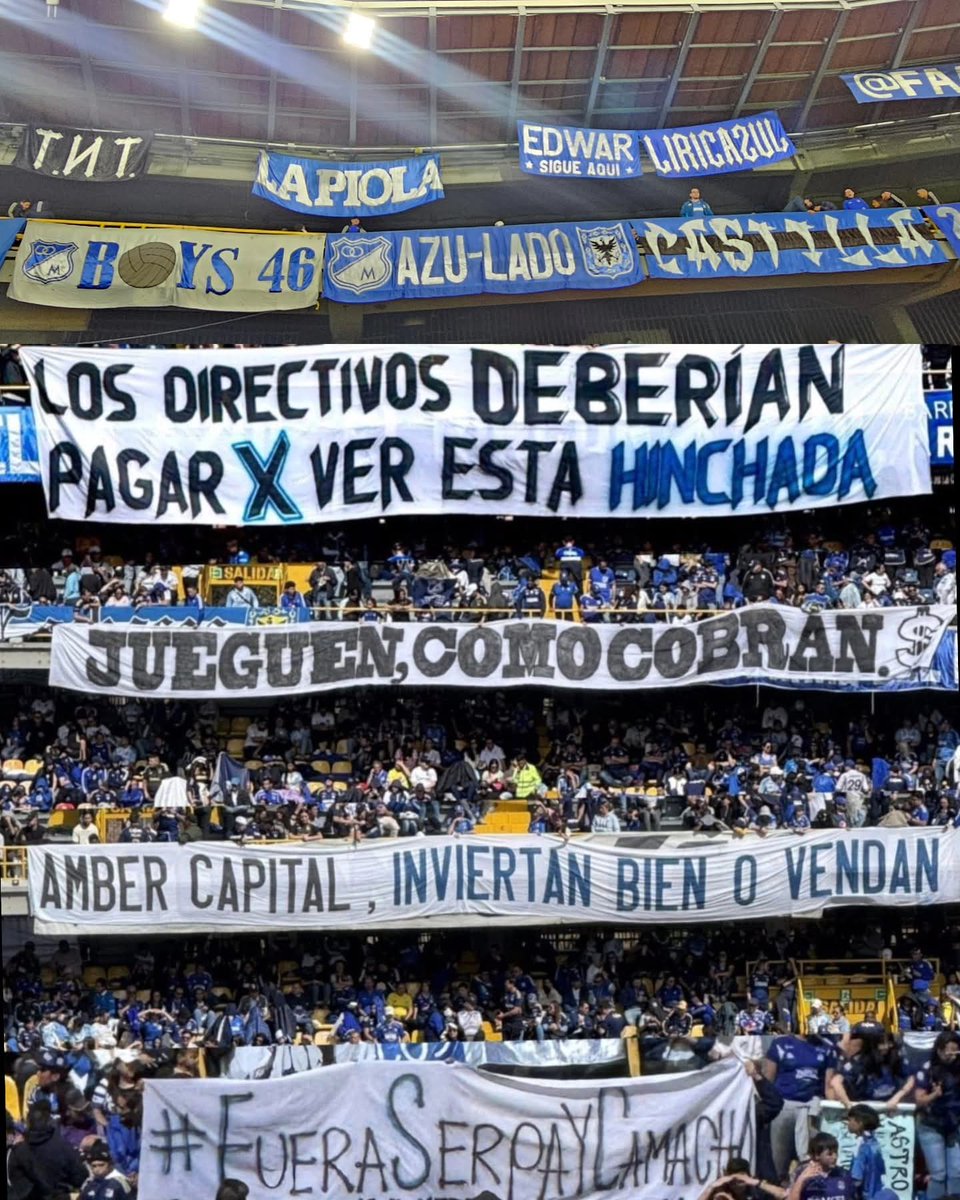 Los dueños de <a href="/MillosFCoficial/">Millonarios FC</a> dicen que nos salvaron de desaparecer, dicen que debemos estar agradecidos, llevan más de 10 años con el equipo y lo único diferente a López y a García es que no deben plata, de restó cómo dijeron por acá ni un ladrillo propio #InviertanBienOVendan