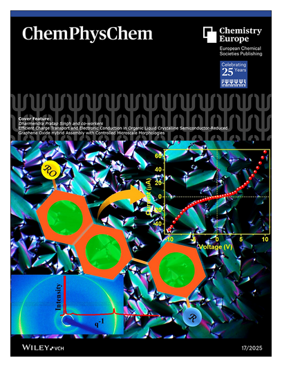 ChemEurope's tweet photo. #ChemPhysChem #OnTheCover Efficient Charge Transport and Electronic Conduction in Organic #LiquidCrystal|line Semiconductor-Reduced Graphene Oxide Hybrid Assembly with Controlled Microscale Morphologies https://t.co/ARBBtGBiNp • https://t.co/3x85Ra21b0 https://t.co/iN3WR3utc0