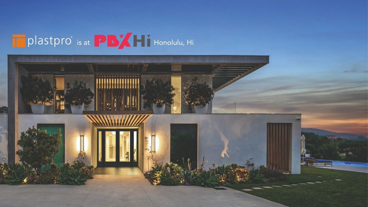 Plastpro is participating in PBX Hawaii, happening today at the Hawaii Convention Center in Honolulu! 🌺 
Be sure to catch H Bey El, Director of Sales for the Western U.S., speaking in Session 4B: Fiberglass Doors: Gateway to Performance Comparison 11am-12pm #plastpro #pbxhawaii
