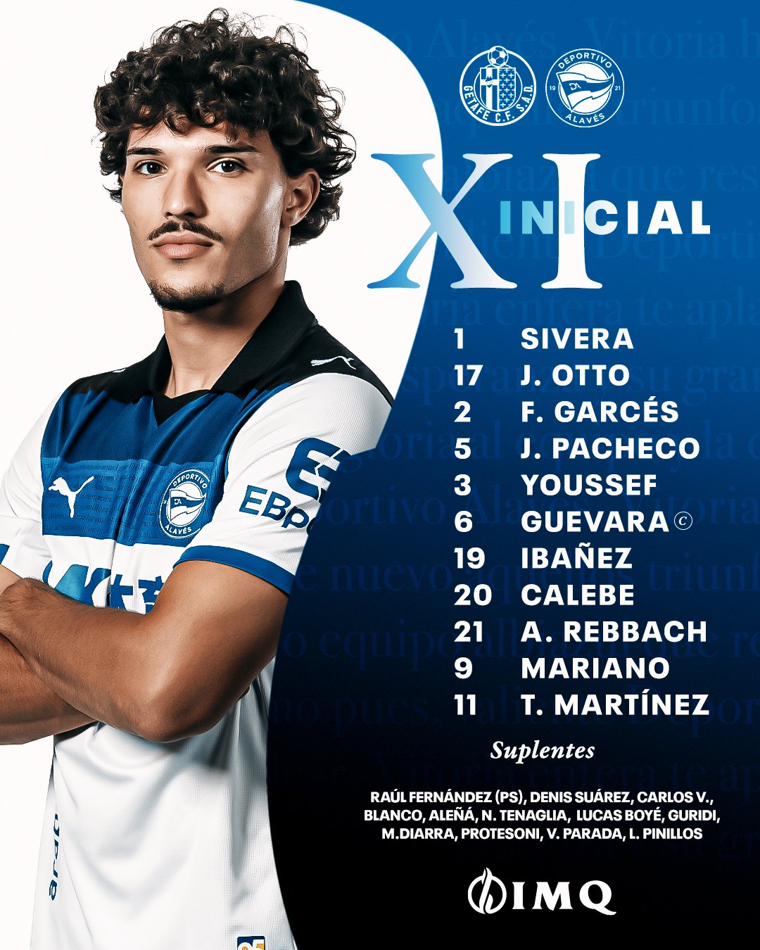 Alineación del Deportivo Alavés en Getafe.