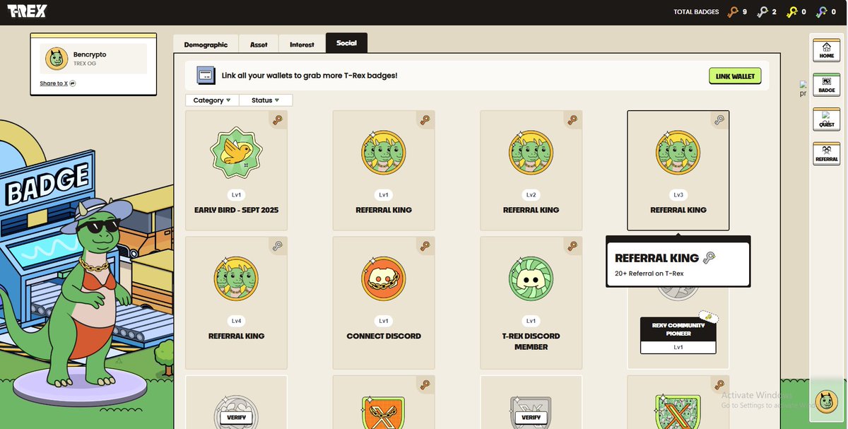 🔥🔥Sắp hết hạn lấy Badges Early với kèo <a href="/TREX_chain/">T-REX 🦖</a> rồi nhé anh em

✅Chain L1 gọi vốn 17M$ có back là Framework nên cũng ổn đó ae

✅Ai chưa làm thì cứ đấm tạm vài acc đi , đã Claim mượt mà rồi, không lag như trước nữa

📌Anh em nào chưa làm thì ủng hộ Ben 1