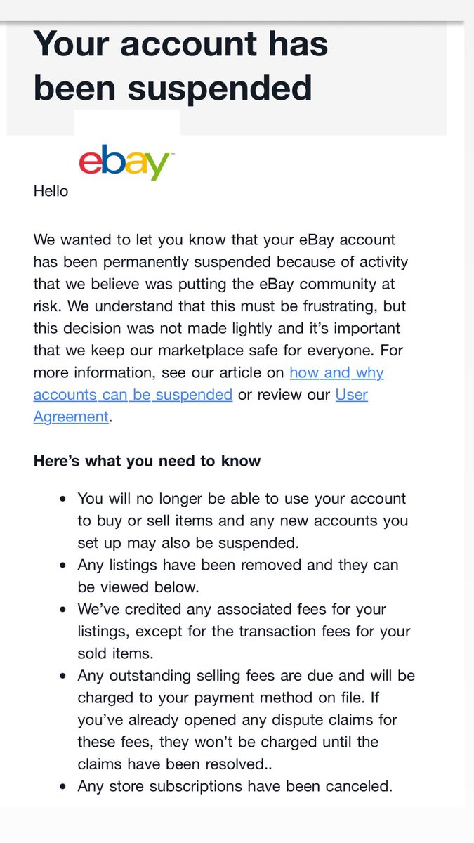AlaaAlFaidi's tweet image. I bought a fake product on @eBay 
I followed all the steps, proved it was counterfeit, and finally got my refund.
Instead of protecting me as a buyer, they suspended my account.

This is how eBay treats customers who simply ask for their rights.
#eBay #Unprofessional…