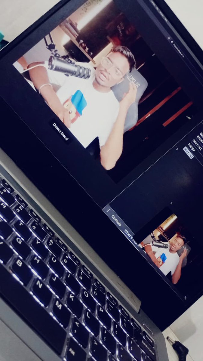 gaurav_pandeyyy's tweet image. Day 14 of my #BackendChallenge 🚀
1st Day of building “Moody Player” 🎶
A music app that detects your facial expression (via face-api.js) & plays songs matching your mood 😍🎧
Excited to build this under guidance of @ankurdotio Sir 🙌
#AI #FaceAPI #LearningInPublic