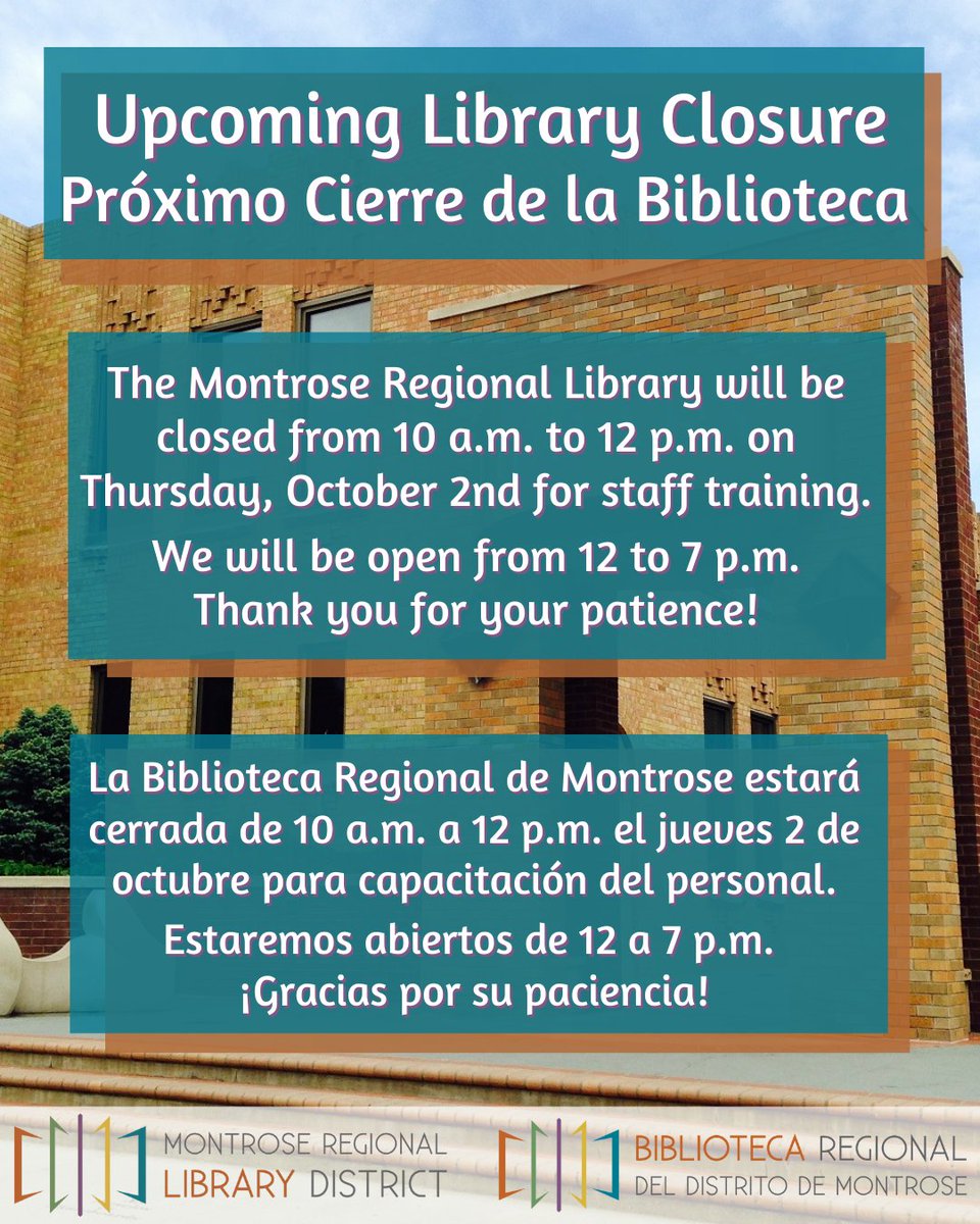 Montrose Regional Library tweet media