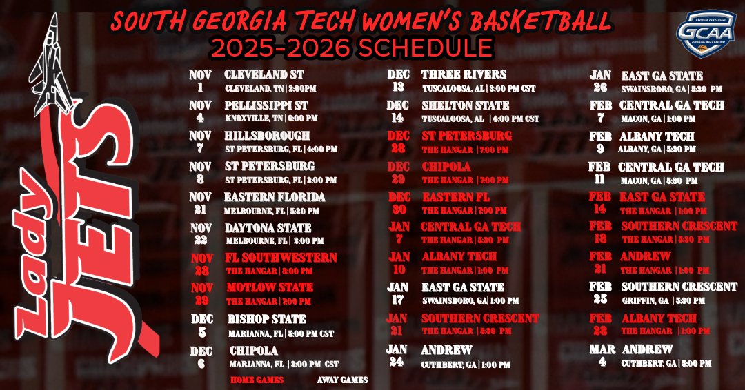 SGTC Jets (@sgtcjets) on Twitter photo Lady Jets 2025-2026 game schedule #SGTCLadyJets Lady Jets 2025-2026 game schedule #SGTCLadyJets