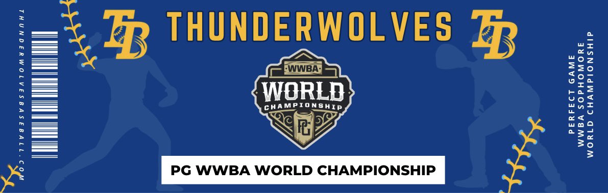 TWolvesScout's tweet image. Thunderwolves Prospect (2028’s) head to this weekend’s PG WWBA Sophomore World Championship in Fort Myers, FL 🌴