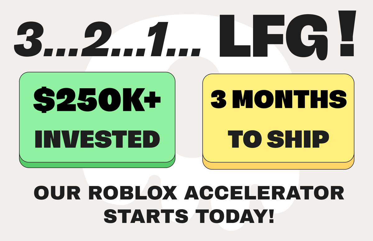 LFG Roblox Accelerator Fund tweet media