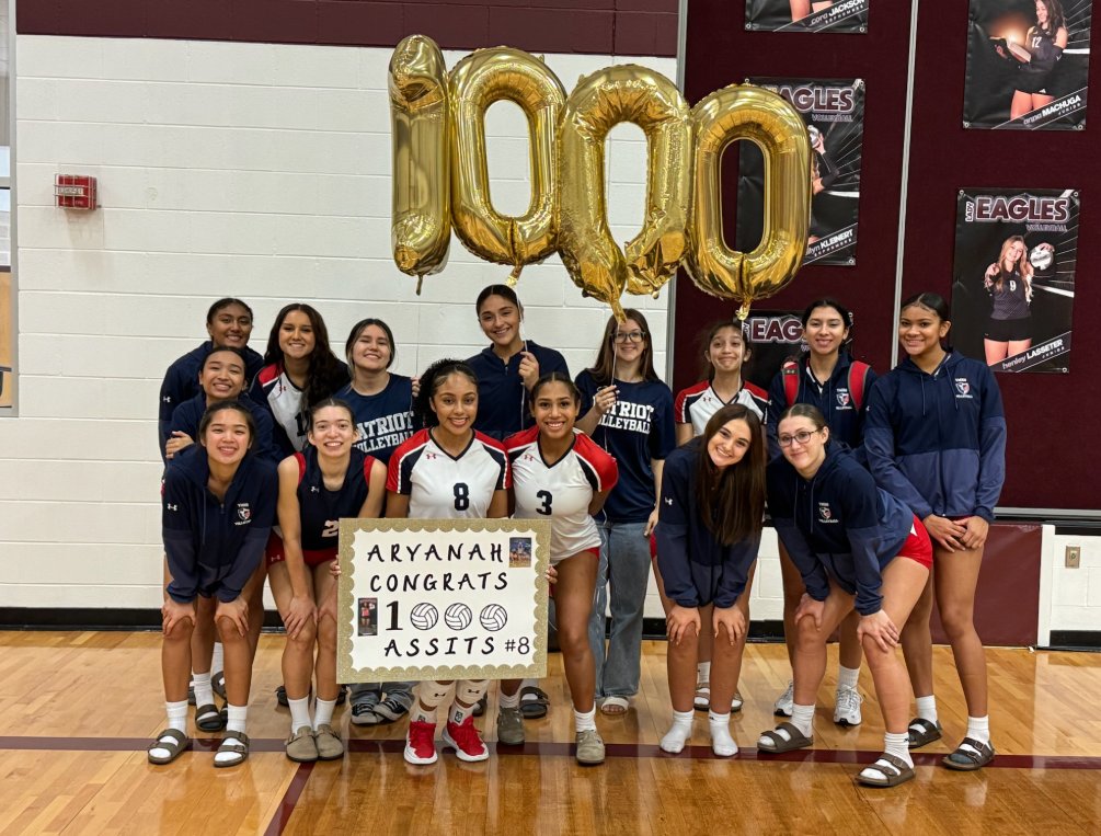 Congratulations to Aryanah LaBoone, who recorded her 1000th assist last night against Johnson City. Way to go! #PatriotNation @jisd_athletics @saveteranshs