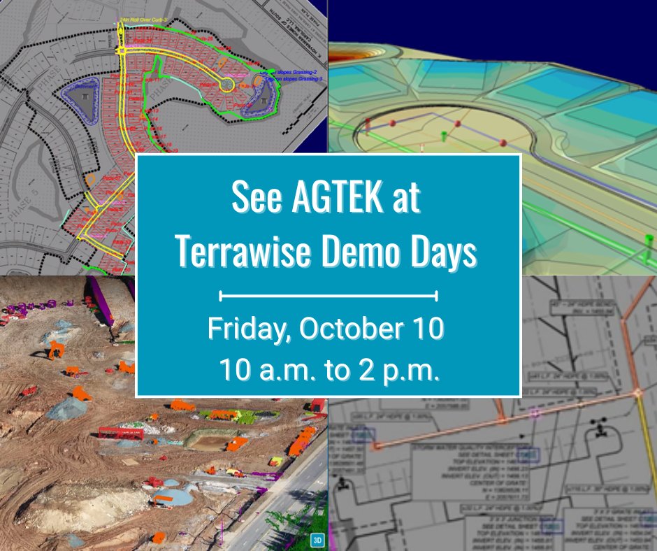 🚜 Ready to see cutting-edge construction technology in action? Visit AGTEK at Terrawise Demo Days 2025! 📅 Don’t miss this chance to elevate your workflow—find event information here: eventcreate.com/e/demoday2025

#AGTEK #TerrawiseDemoDays #ConstructionTakeoffSoftware #Earthworks