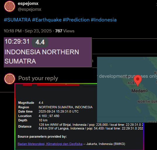 #Sumatra #Temblor #Prediccion