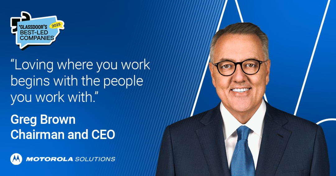 MotoSolutions's tweet image. #MotorolaSolutions has been recognized by @Glassdoor as a 2025 Best-Led Company! This is a testament to our leadership and to all the #Motorolans for creating the employee experience that we all enjoy sharing globally.

See the full list here: bit.ly/3KvXHS3