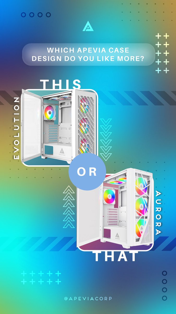 ApeviaCorp's tweet image. Which Apevia case design do you like more? 🤔🤩
#thisorthat #pcbuilders #pcgamers #casedesign #apevia #custompc