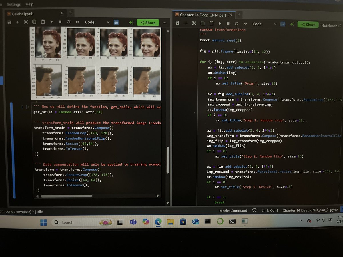 sikelearn's tweet image. 🌅 Morning grind: Preprocessing CelebA images, conquering XSS challenges on TryHackMe, and crunching average rate of change math problems! #AI #CyberSec #MathNerd #TechJourney