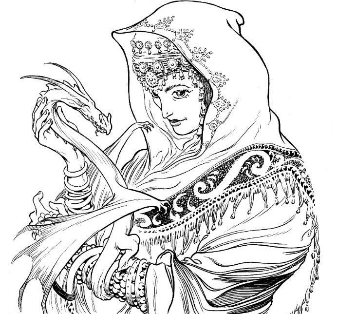 Not anime but daenerys is middle eastern TO ME