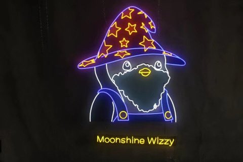 Huge shoutout to <a href="/moonshinewizzy/">MoonWizzy</a> for making the first ever Neon Sign purchase with $pengu! 

I’m sure he’s got something cooking for this epic piece 😏💪🏻!