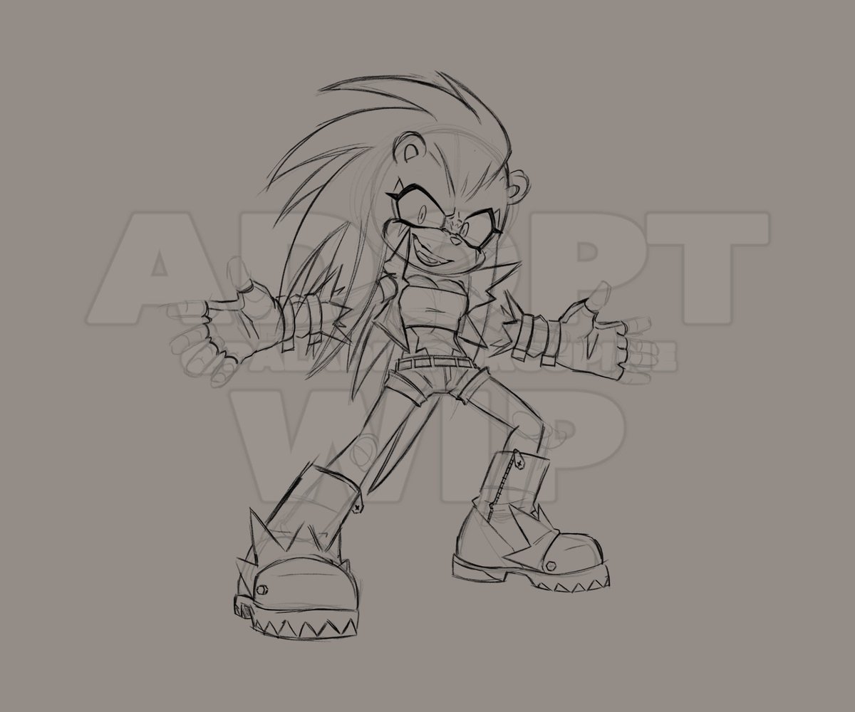 PallyPorcupine's tweet image. Porcupine adopt WIP that I&apos;m hoping to finish by Friday!

Hope to see you there! 🎸🎶 
#SonicTheHedgehog #Sonicoc #sonicadoptable