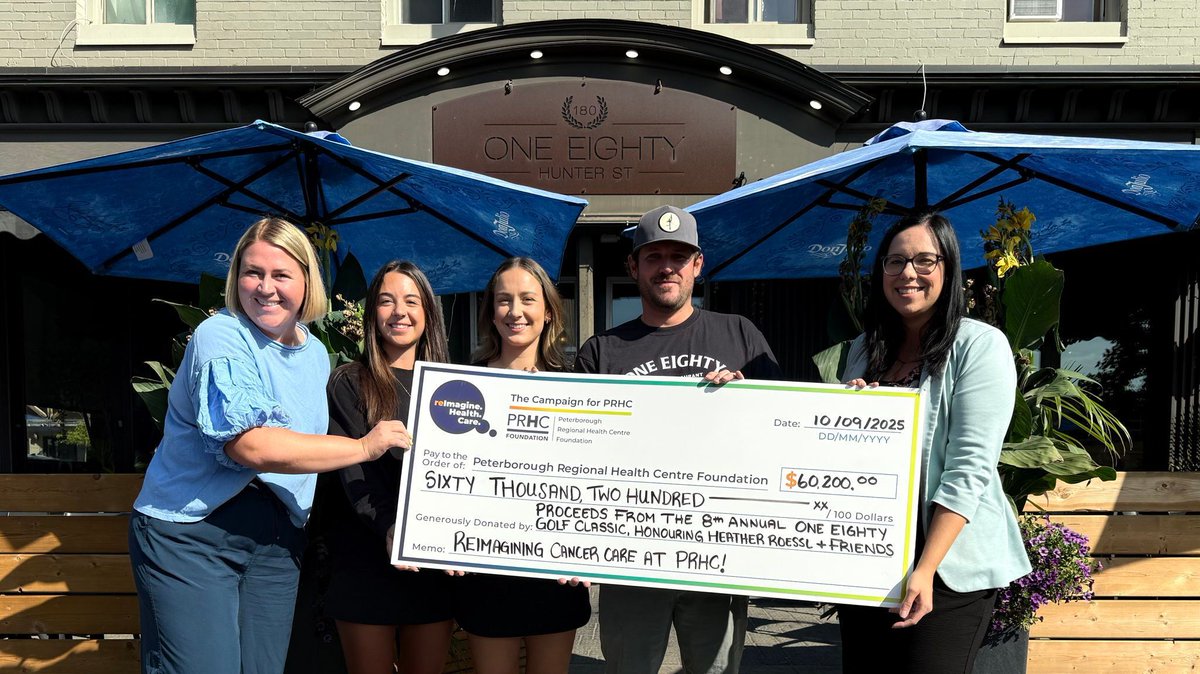 ⛳This summer, golfers at the sold out 180 Golf Classic honouring Heather Roessl &amp; friends chipped in to raise an incredible $60,200 to reimagine cancer care at PRHC!😃Thank you, Franzie, the 180 team, &amp; every golfer, sponsor &amp; supporter who helped make this day such a success!