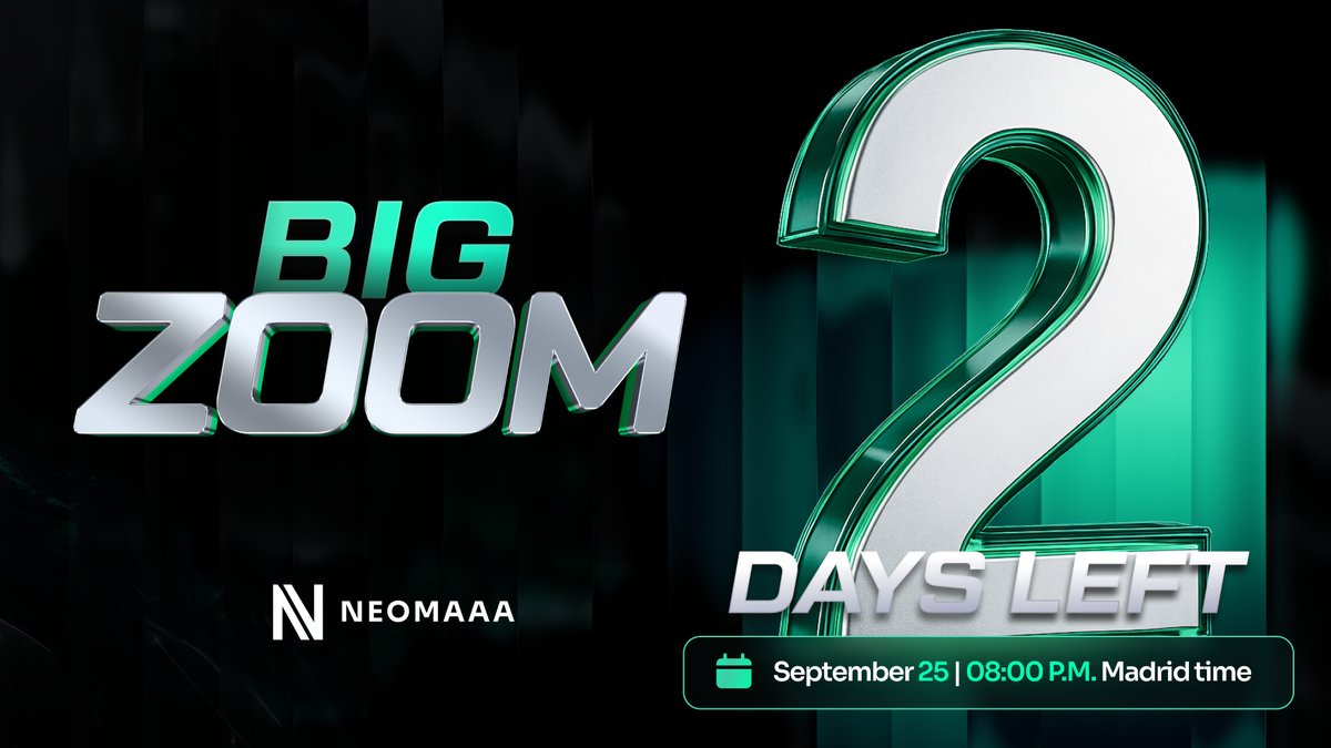 🚀Big Zoom is the moment to reveal the future of NeomAAA Academy!
📚A new wave project with interactive lectures &amp; courses.
📅On Sept 25 we’ll launch our first major course with multiple lessons.
⏰Don’t miss it — Big Zoom starts tomorrow!
🔗neomaaa.com/big-zoom-25/