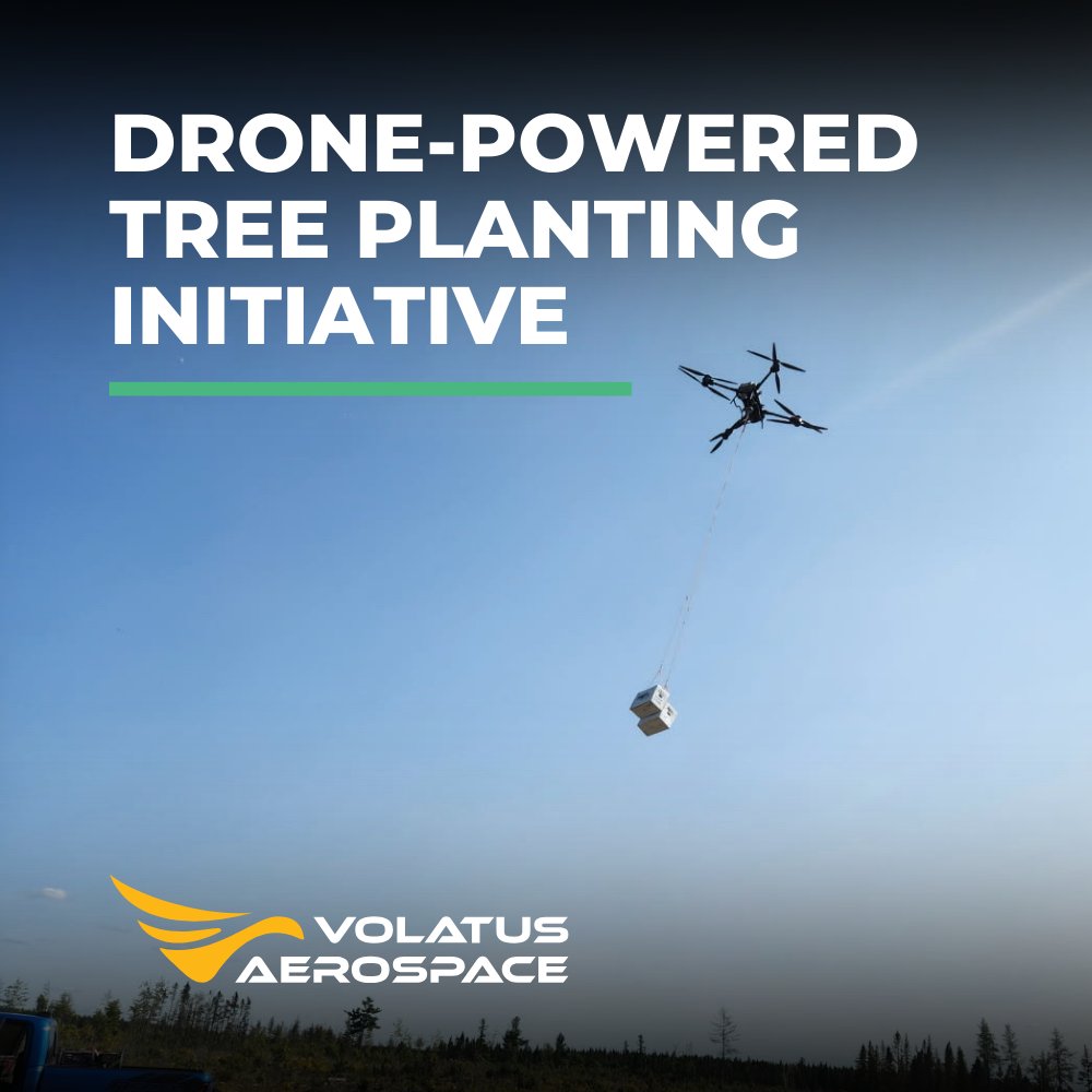 VolatusAero's tweet image. This summer, we used heavy-lift drones to deliver seedlings, supporting Irving Woodlands’ tree-planting efforts to boost safety &amp;amp; sustainability. Together, we’re planting the future from above. Learn more: bit.ly/3Gg8Zew 
#ArbourDay #SustainableForestry #DronesForGood
