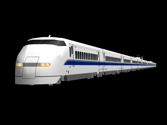 Yhooki's tweet image. うちの300系、現行モデルよりも旧作の方が見かける機会が多い気がするので、実はアップデートが認知されてなかったりする？
←現行　旧作 →
#RailSim