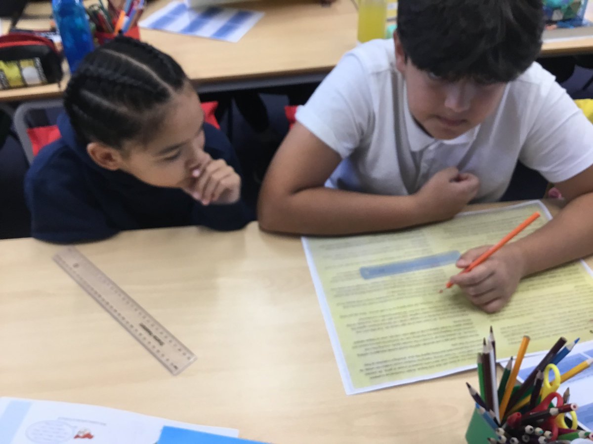 LancotSchool's tweet image. 📚 Year 6 explored the key features of a narrative in English today! Using a modelled text inspired by their novel study Street Child by Berlie Doherty, the children worked in pairs to colour-code and identify each feature. #Year6English #StreetChild #NarrativeWriting