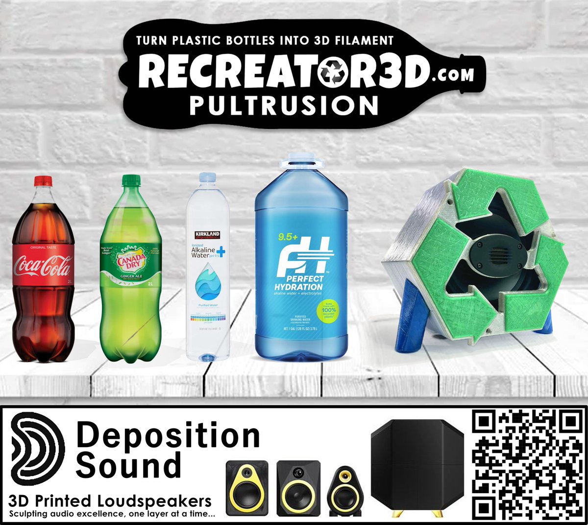 joshuartaylor's tweet image. As we start to pack for this weekends @3DPrintopia - we&apos;d like to express our humble gratitude to @DepositionSound for wanting to work with us! 
Together we produced this awesome #recycled speaker set! 

They&apos;re recreated from some older speakers that were perfect for a new life!…