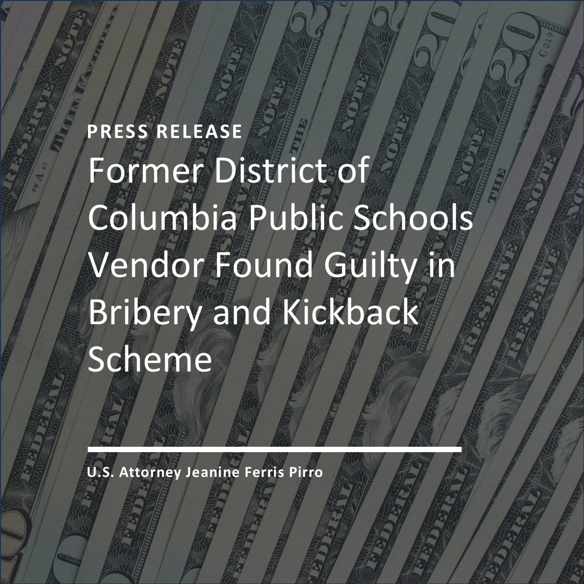 According to evidence presented at trial, Meseretu, owned U.S. Office Solutions, a local office goods and janitorial supply company that did millions of dollars per year in business with DCPS. Over the course of at least five years, Meseretu paid bribes and kickbacks to two DCPS