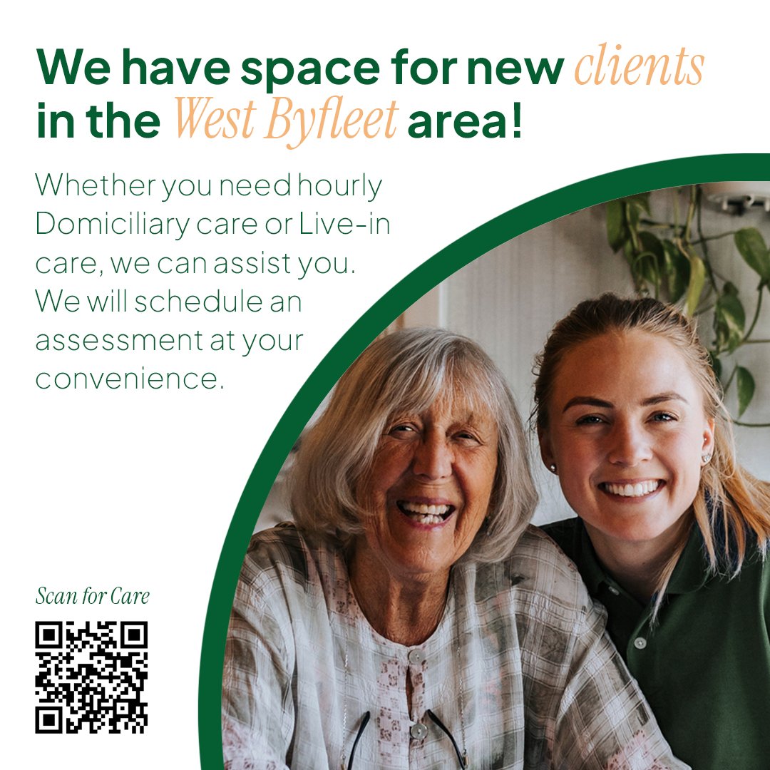 homeinsteadgui's tweet photo. Home Instead Guildford & Woking is welcoming new clients in the West Byfleet! Need companionship, home help, shopping, or more complex care? Our friendly Care Professionals are here to help, even with live-in care. Contact us 01483 488222! #HomeCare #NewClients #WestByfleetCare https://t.co/6HHbeHkXww