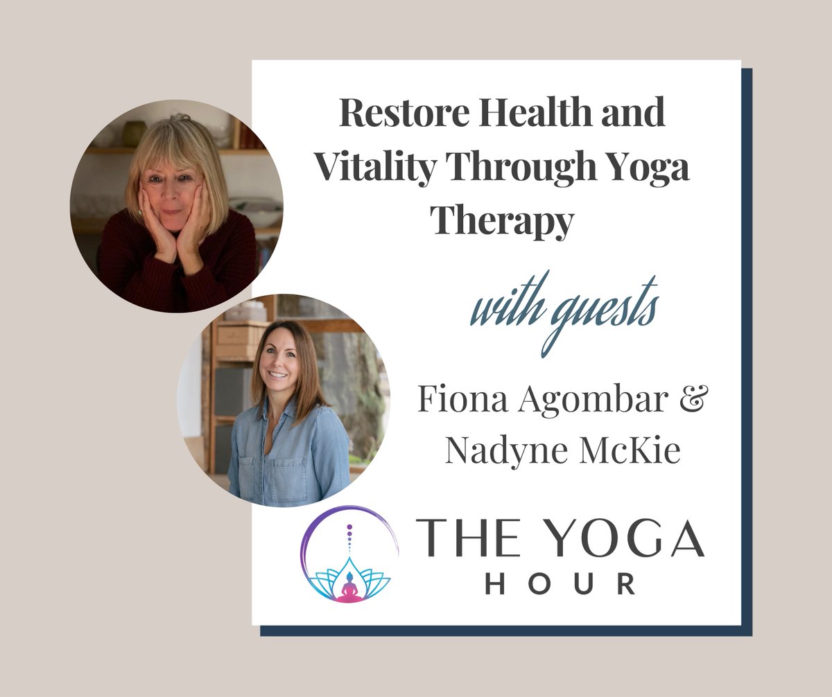 Hope and healing are within reach.

Join Fiona Agombar &amp; Nadyne McKie on The Yoga Hour podcast as they explore using #yoga therapy to support those with Long COVID, chronic fatigue &amp; more. Recovery is possible.

Listen now: bit.ly/4nkaiJG