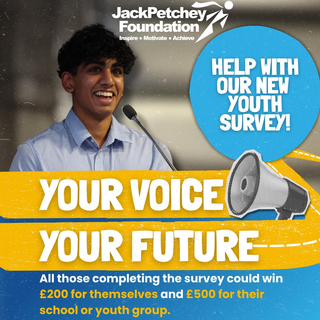 JPFoundation's tweet photo. We want every young person aged 11-25 in London and Essex to complete our 'Your Voice, Your Future' survey.  

We will share these results with political leaders, so youth voice is central to the future! 

https://t.co/6vR2UJWAYj https://t.co/Rod6nezK8v