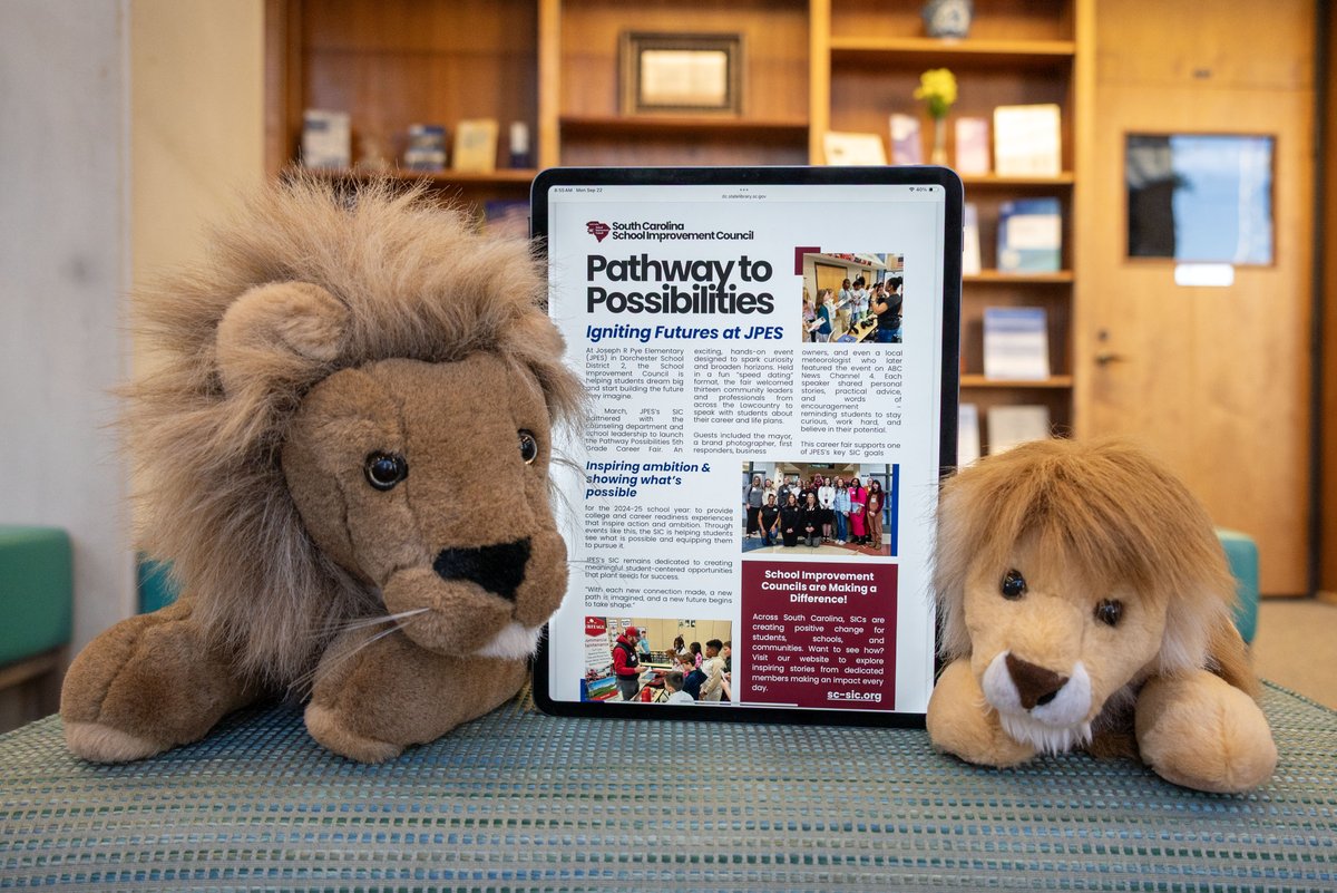 scstatelibrary's tweet image. “Pathway to Possibilities” publication from the @SCSIC shares how school improvement councils benefit schools. This document features Joseph R. Pye Elementary School in Dorchester School District 2. To learn more, visit tinyurl.com/5enccv39. #SCDocsRock