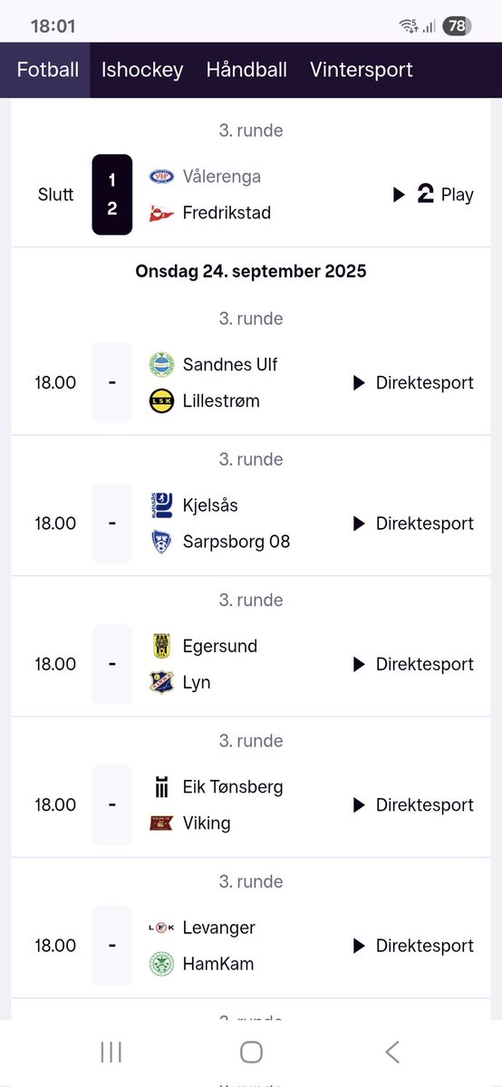 b4rage's tweet image. Tusen takk til @nff_info og @tv2sport for å flytte cupen og ikke vise alle kamper på samme plattform, kjempeidé er det!