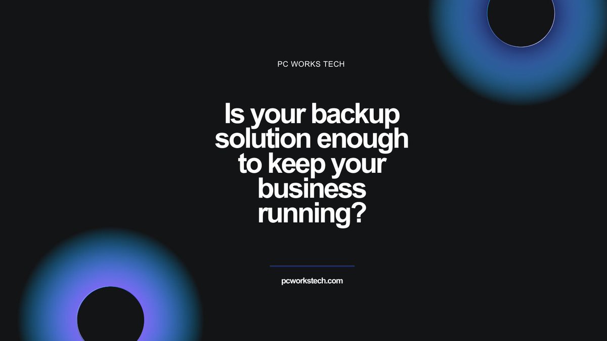 PC_Works_Tech's tweet image. Solution Spotlight: Is your backup solution enough?

Business Continuity Excellence provides continuous protection and rapid restoration.

Read more: pcworkstech.com/?p=3735 

#SolutionSpotlight #BRS