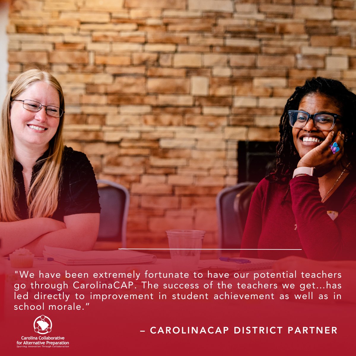 Carolina_CrED's tweet image. When teacher preparation is rooted in partnership, student achievement and school culture both rise. 

That’s the CarolinaCAP difference.

Follow us for more stories from the field.

#SpurringInnovation