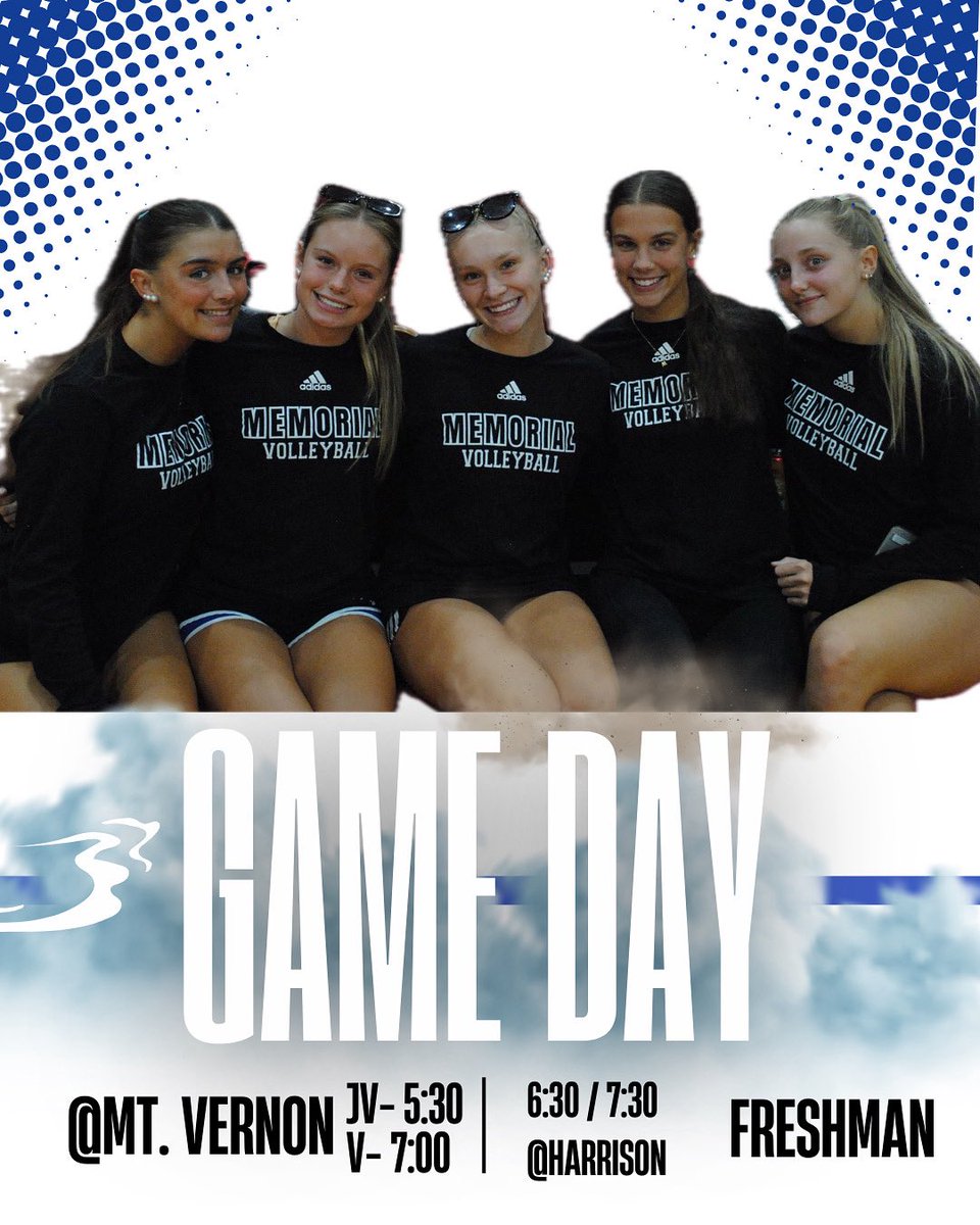 All three teams back in action again tonight! 
Freshman take on Boonville- 5:30 &amp; Castle- 7:30 at Harrison while JV- 5:30 &amp; Varsity- 7:00 travel to Mt. Vernon to fight the Wildcats! Find an excuse to come support these girls 🔵⚪️