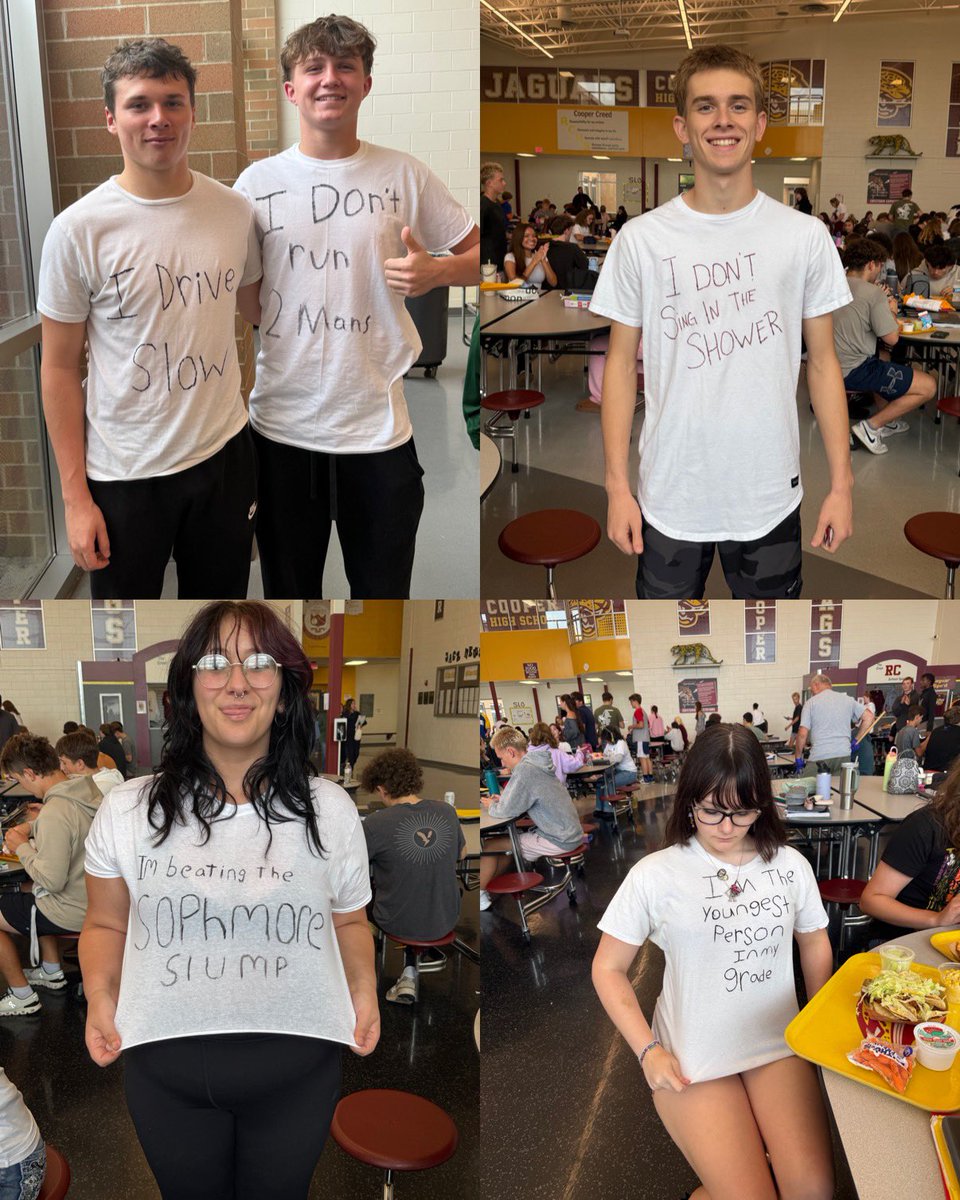 GreatRCstore's tweet image. 3rd day of Homecoming Spirit Week!! Here are some white lies walking around the halls today! 

What’s your white lie? 🤍🐆